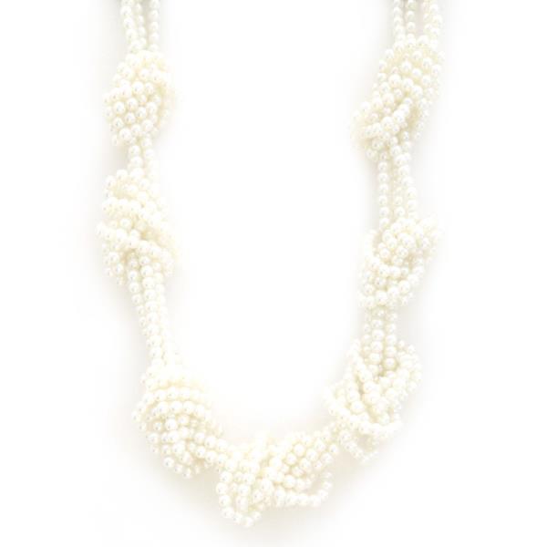 TWISTED PEARL BEAD NECKLACE