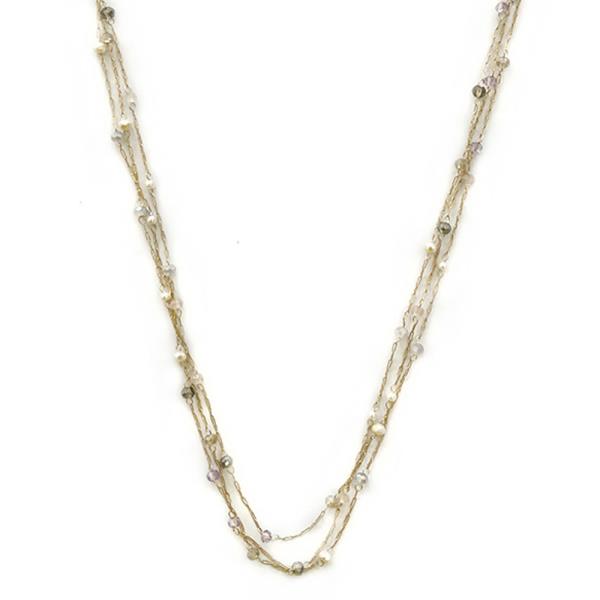 LAYERED METAL CHAIN NECKLACE