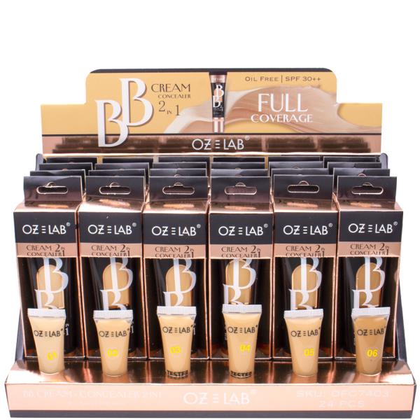 2IN1 BB CREAM CONCEALER FULL COVERAGE W TESTER (24 UNITS)