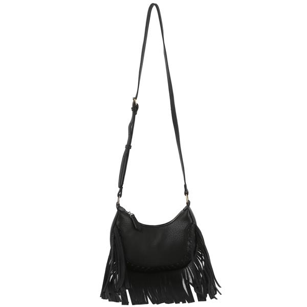 STYLISH CHIC FRINGE CURVE CROSSBODY BAG