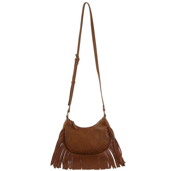 STYLISH CHIC FRINGE CURVE CROSSBODY BAG