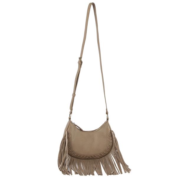 STYLISH CHIC FRINGE CURVE CROSSBODY BAG