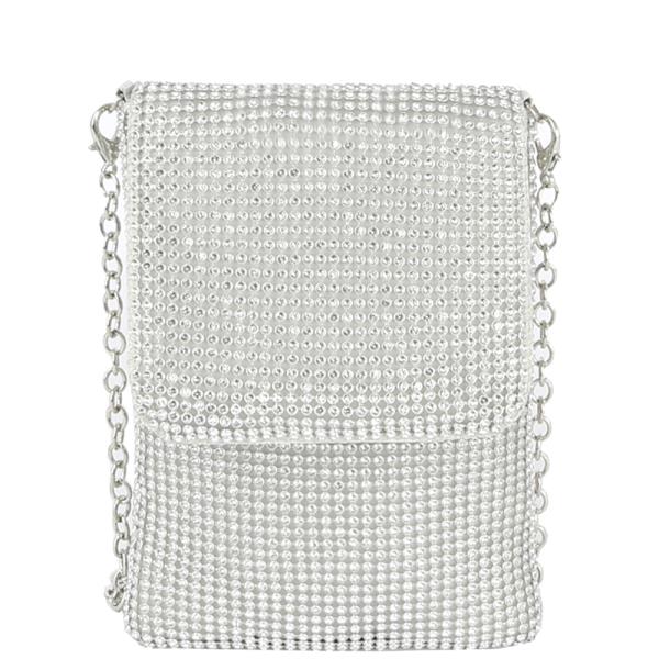 (ONLINE ONLY) RHINESTONE COVERED CROSSBODY BAG
