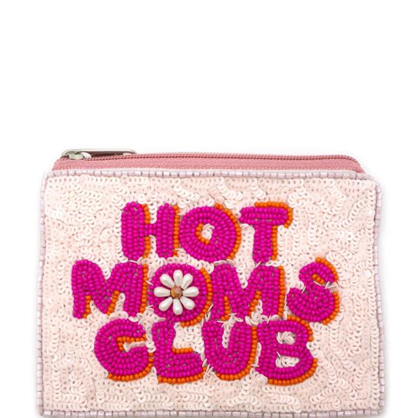 SEED BEAD HOT MOMS CLUB COIN PURSE BAG