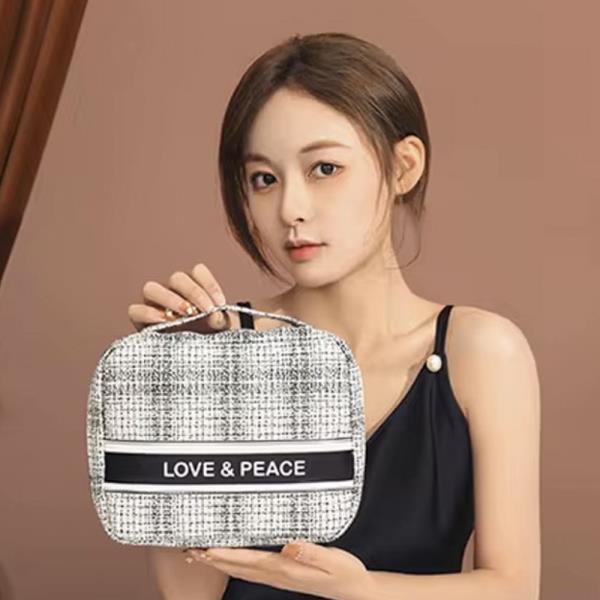 LOVE & PEACE COSMETIC MAKEUP POUCH BAG