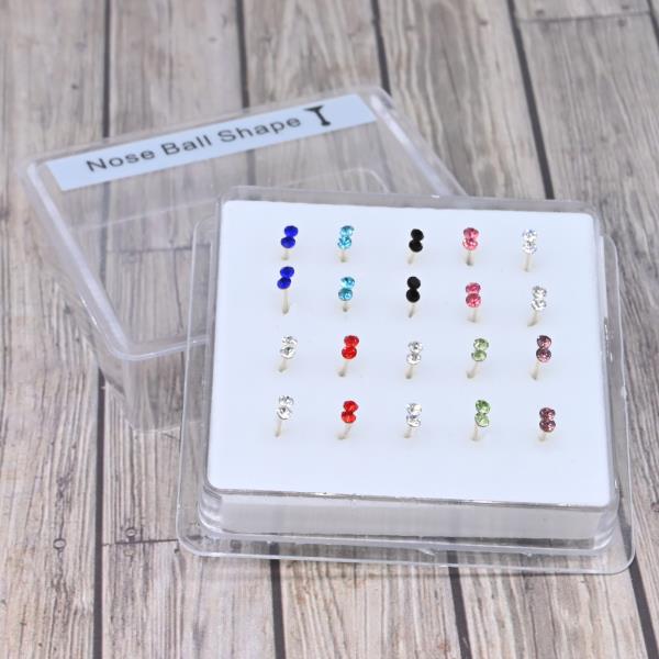 DOUBLE STONE NOSE STUD (20 UNITS) 1 BOX