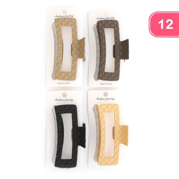 ASSORTED JAW HAIR CLIP (12 UNITS)