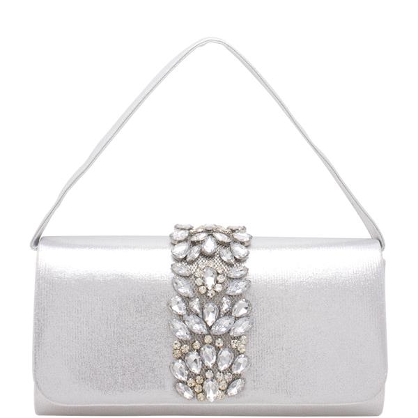 SMOOTH CRYSTAL STONE DESIGN CROSSBODY BAG