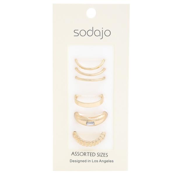 SODAJO ASSORTED RING SET