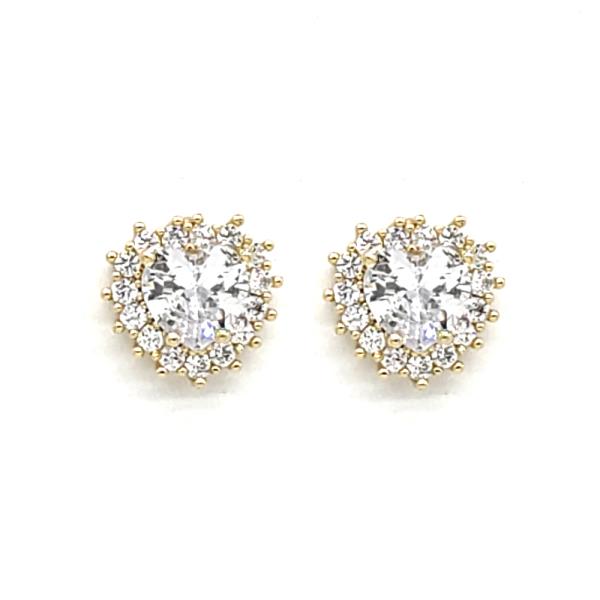 GOLD DIPPED CZ STONE DAINTY EARRING