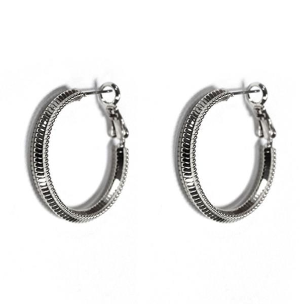 BRASS HOOP EARRING