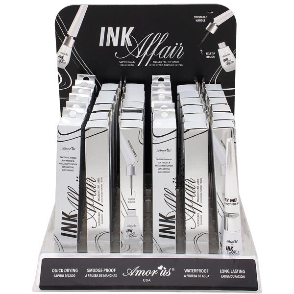 INK AFFAIR SUPER BLACK ANGLED FELT TIP LINER (36 UNITS)