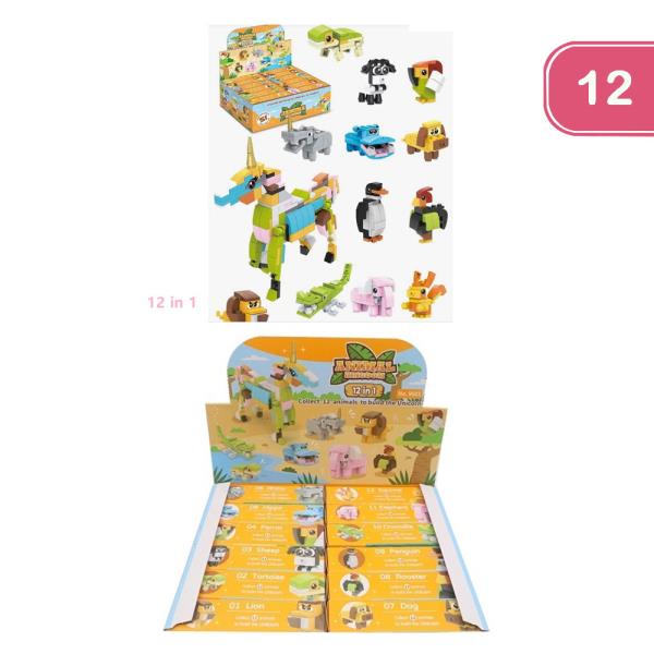 ANIMAL BUILDING TOY (12 UNITS)