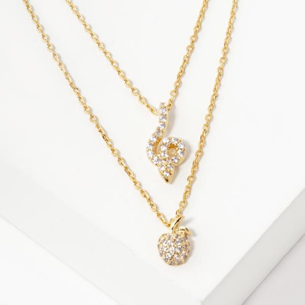 18K GOLD RHODIUM DIPPED TEMPTATION NECKLACE