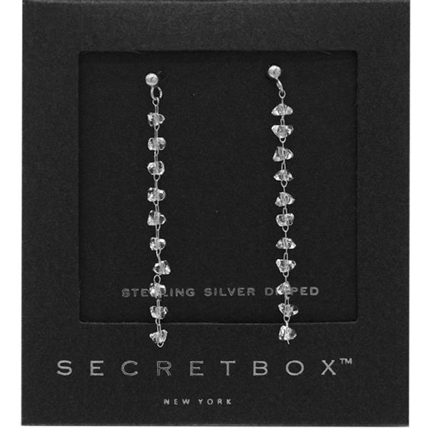 SECRET BOX 14K GOLD DIPPED GLASS BEAD EARRING