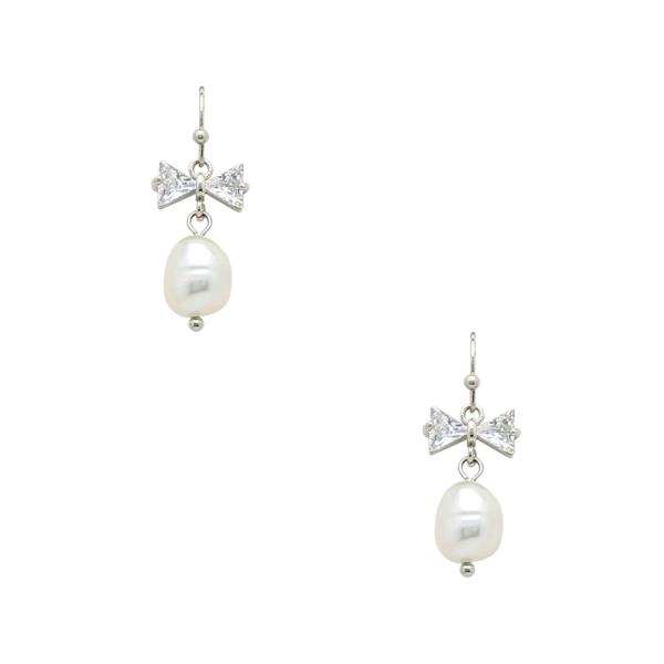 RIBBON FRESH WATER PEARL EARRING