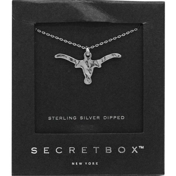 SECRET BOX 14K GOLD DIPPED SKULL PENDANT NECKLACE