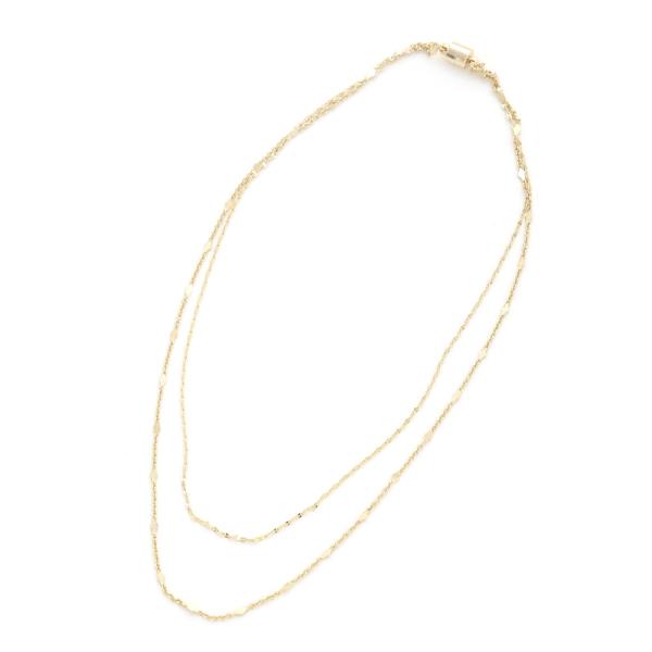 SODAJO DAINTY CHARM LAYERED GOLD DIPPED NECKLACE
