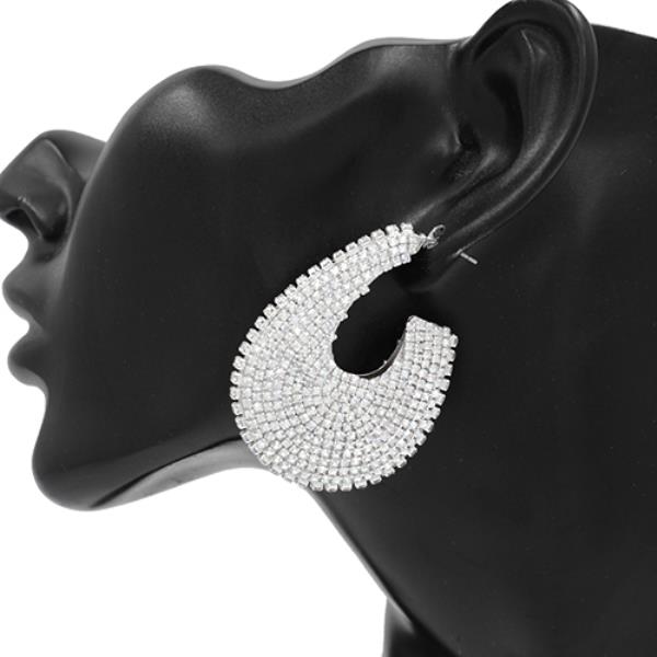 RHINESTONE TEARDROP EARRING