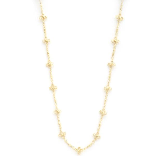 SODAO DAINTY FLOWER GOLD DIPPED NECKLACE