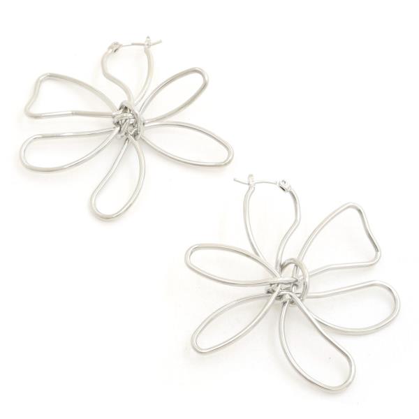 SODAJO WIRE FLOWER GOLD DIPPED EARRING