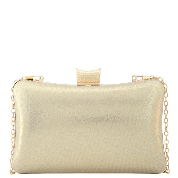 PEARL RHINESTONE CLUTCH CROSSBODY