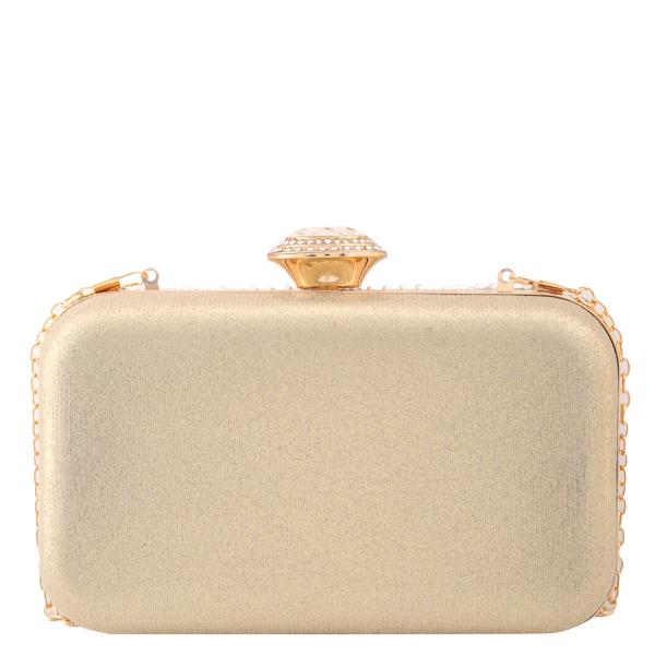 PEARL RHINESTONE CLUTCH CROSSBODY