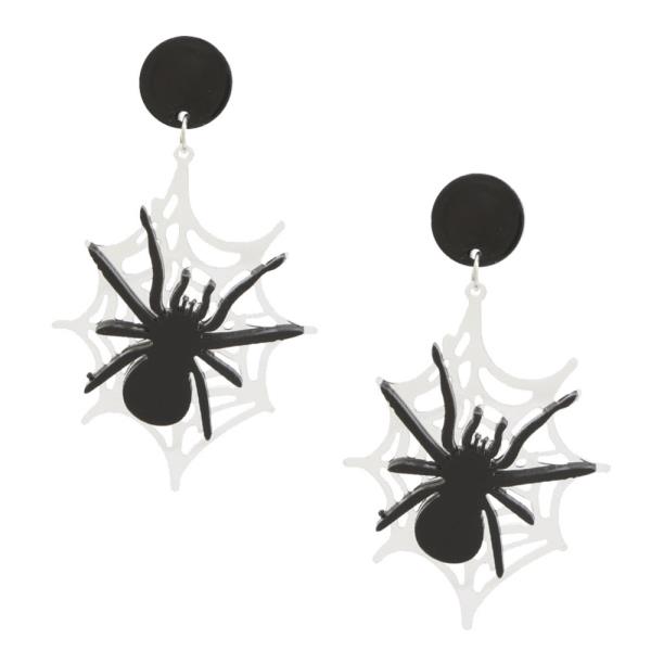 SPIDER WEB DANGLE EARRING