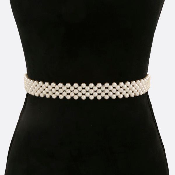 PEARL BEAD BELT