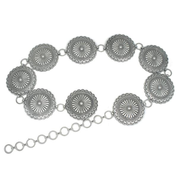 OVERSIZED CONCHO LINK CHAIN BELT