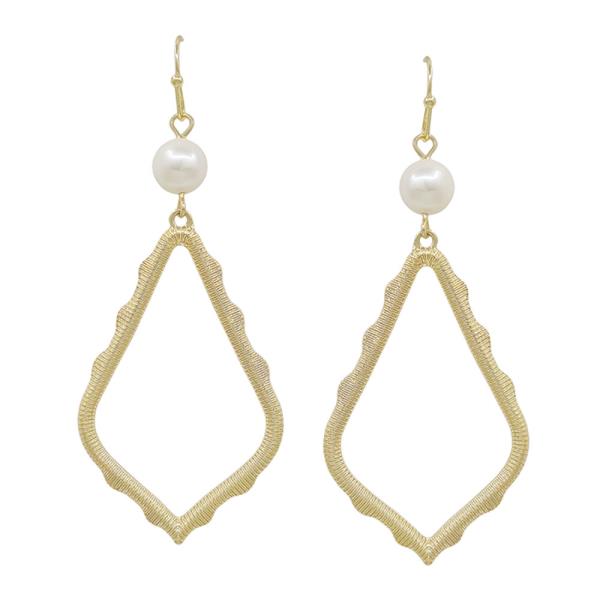 FRESHWATER PEARL ACCENT  BELL SHAPE EARRING