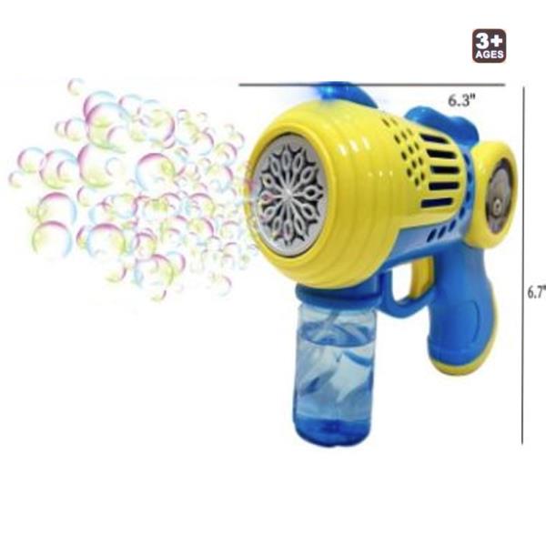 12 HOLE SPACE LIGHT UP MUSIC BUBBLE GUN TOY