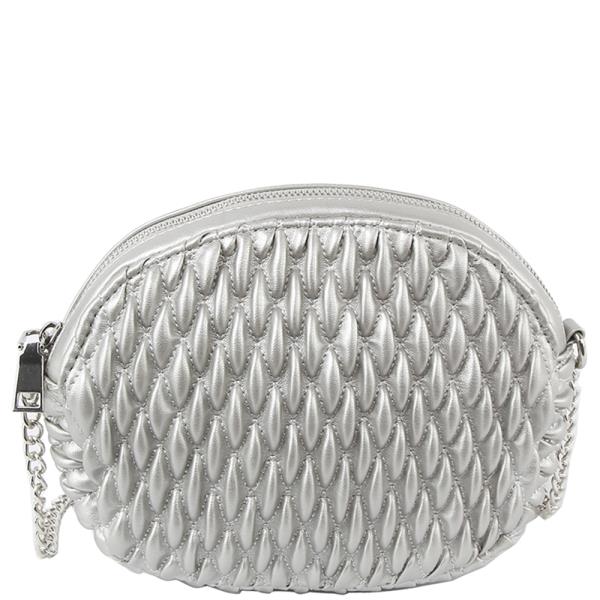 TEXTURED DESIGN ZIPPER CROSSBODY BAG