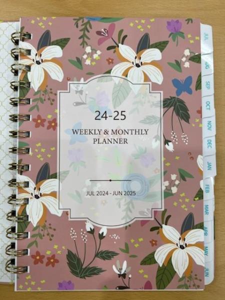 24 - 25 WEEKLY MONTHLY PLANNER NOTEBOOK