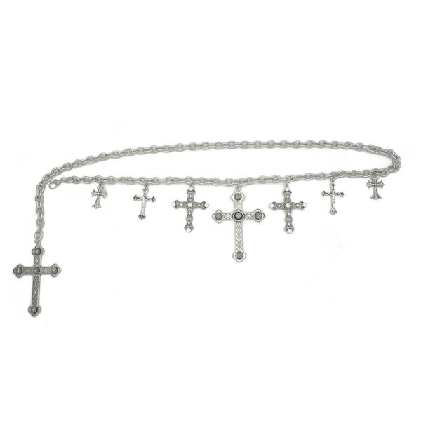 CROSS CHARM CHAIN BELT