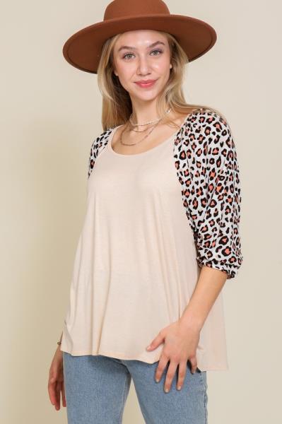 ($9.50/EA X 6 PCS) LSLV ROUND NECK MULTI PRINT TOP