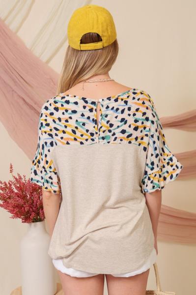 ($9.50/EA X 6 PCS) PRINTED SLEEVE TIE FRONT TOP