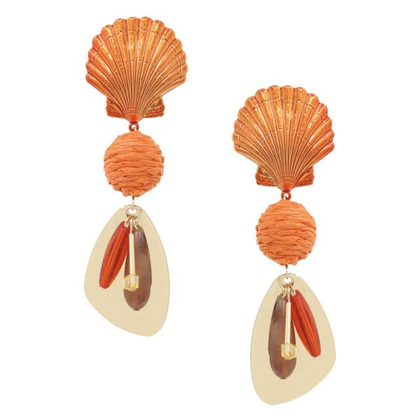 SEA LIFE SHELL DANGLE EARRING