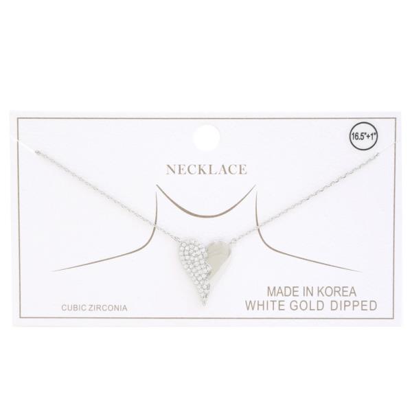 METAL RHINESTONE GOLD DIPPED NECKLACE