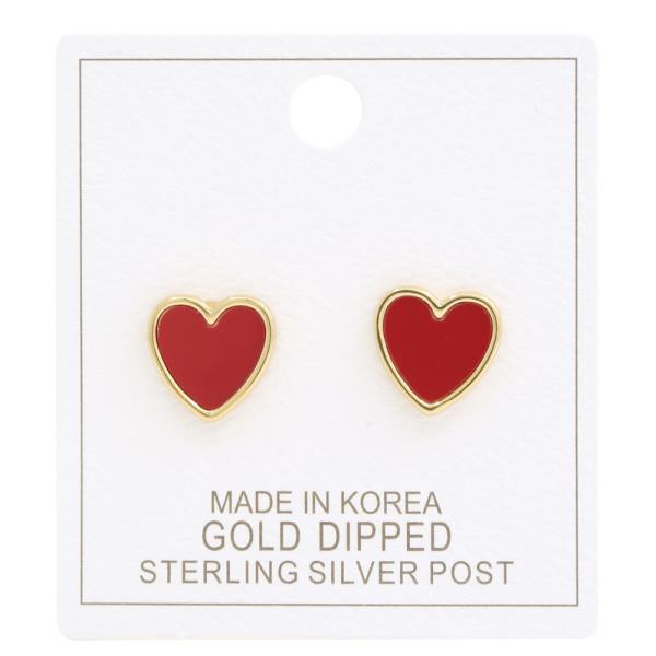 HEART GOLD DIPPED EARRING