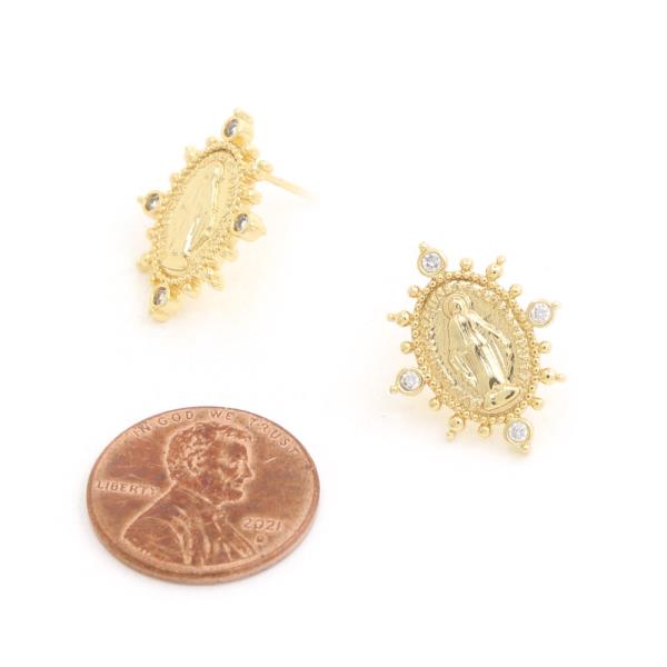 RELIGIOUS GOLD DIPPED EARRING