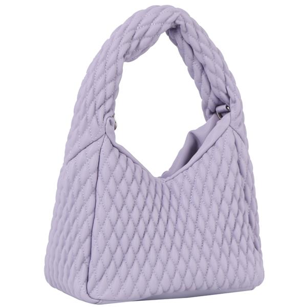 FASHION QUILTED HANDLE CROSSBODY HOBO BAG