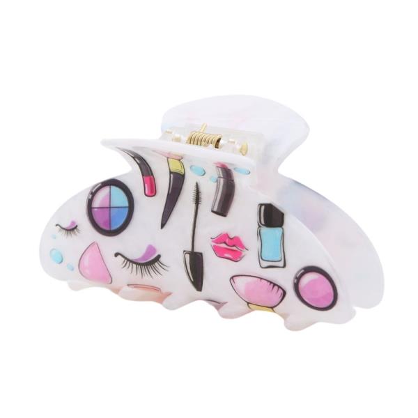 MAKEUP PRINT HAIR CLAW JAW CLIP