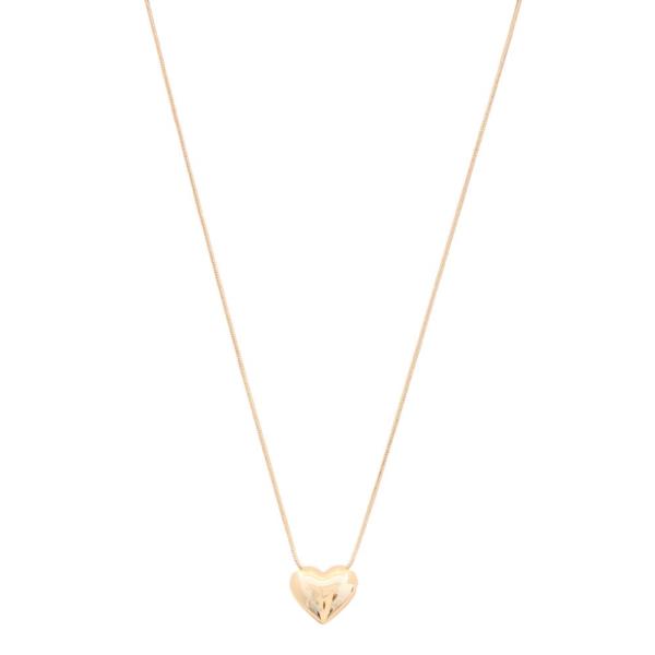 SODAJO GOLD DIPPED HEART PENDANT NECKLACE