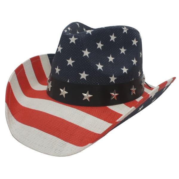 AMERICAN FLAG COWBOY HAT