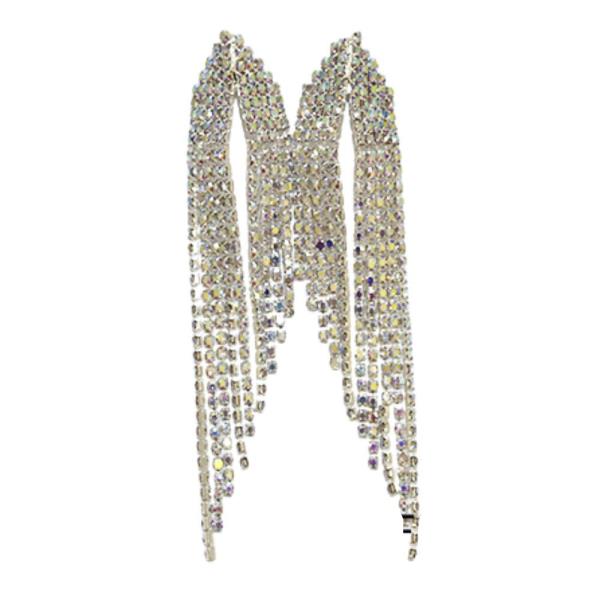 RHINESTONE FRINGE BRIDAL & PARTY EARRING