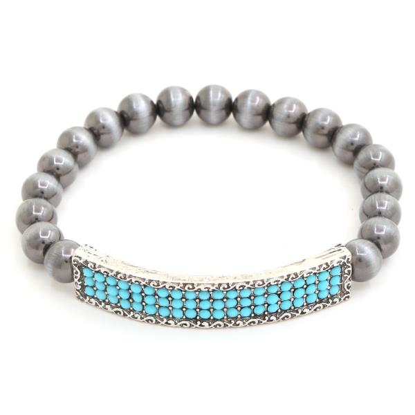 WESTERN STYLE TQ STERTCH BRACELET