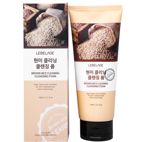 LEBELAGE BROWN RICE CLEANING CLEANSING FOAM 180ML