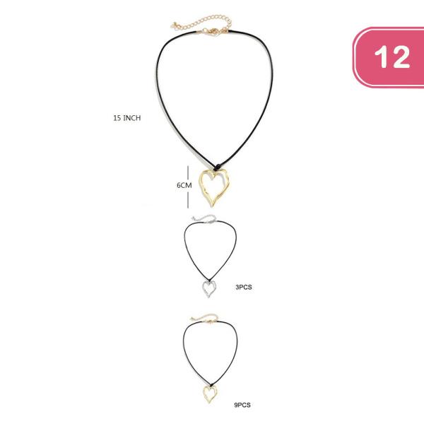 HEART NECKLACE (12 UNITS)
