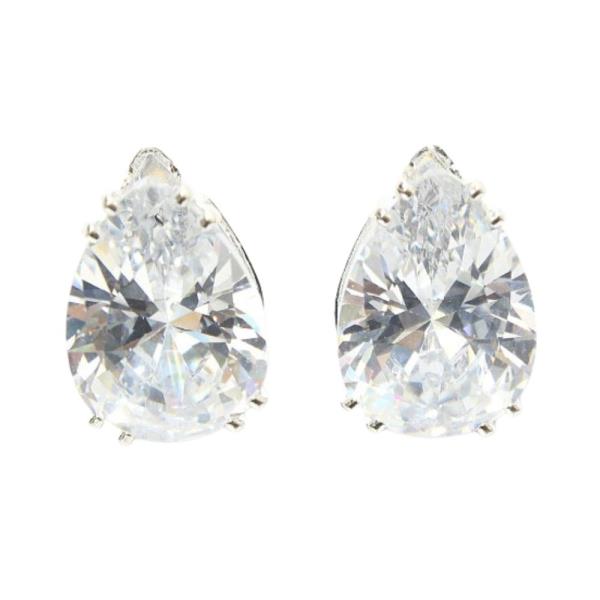 CRYSTAL RHINESTONE BRIDAL PARTY TEARDROP EARRING